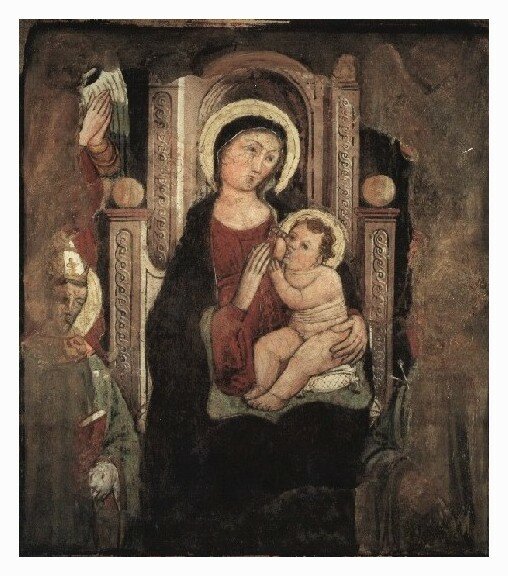 L'affresco dopo il restauro